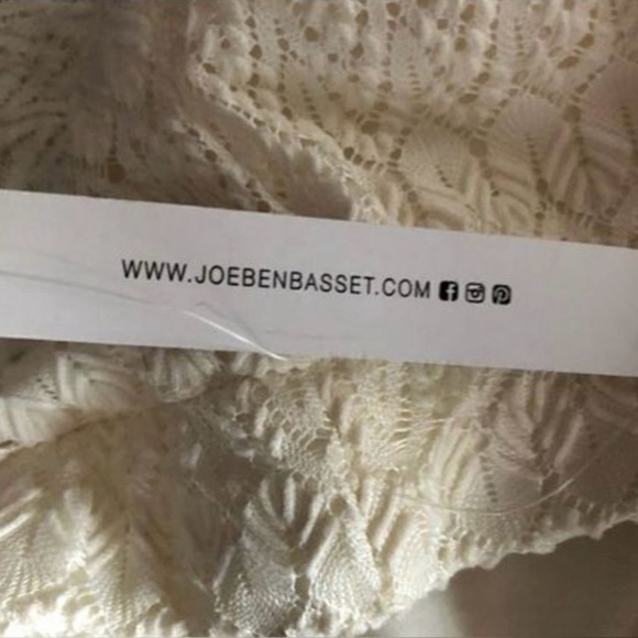 Joe B by JoeBenbasset Lace Pant built in shorts. Cream Lace Flare Pants - Picture 5 of 5